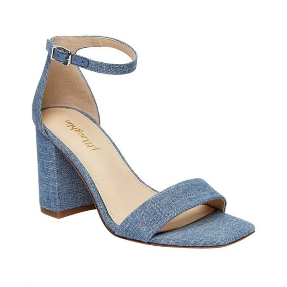 J. Mclaughlin Esme Denim Block Heels Blue Size 9 - Picture 7 of 7
